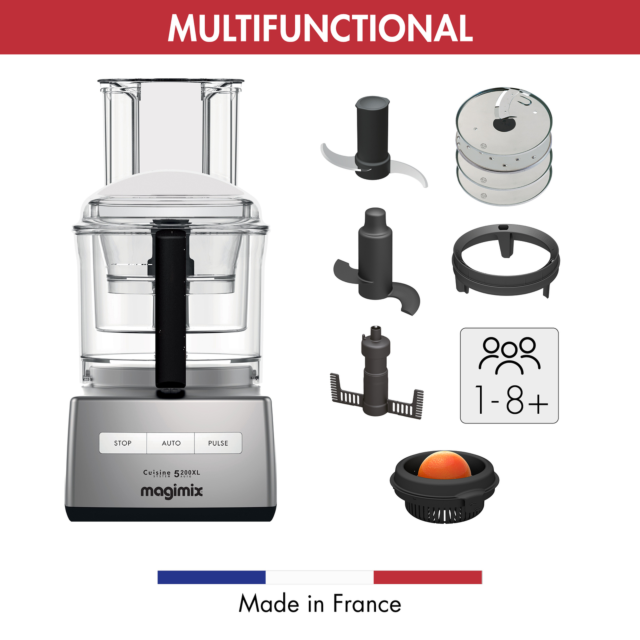 Magimix 18591 SATIN 5200XL BlenderMix Food Processor, Satin