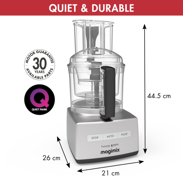 Magimix 18591 SATIN 5200XL BlenderMix Food Processor, Satin