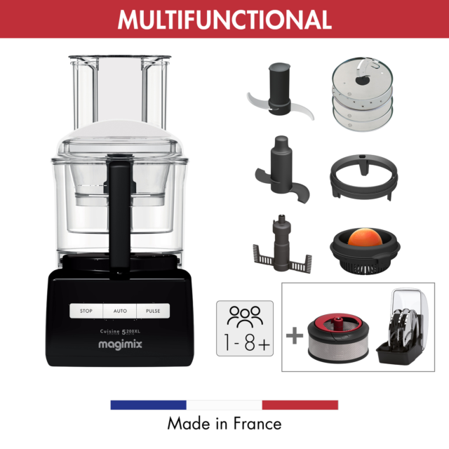 Magimix 18712 BLACK 5200XL Premium BlenderMix Food Processor, Black