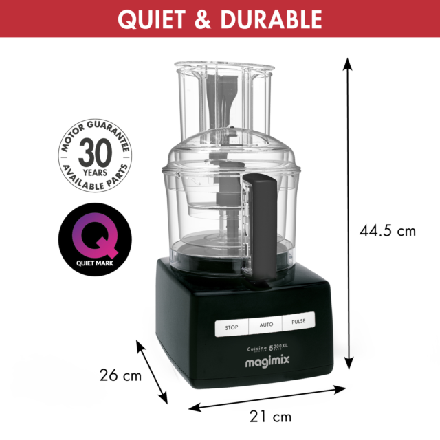 Magimix 18712 BLACK 5200XL Premium BlenderMix Food Processor, Black