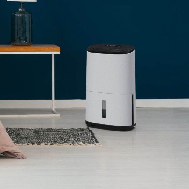 Meaco ARETEONE20L MeacoDry Arete One 20L Dehumidifier & Air Purifier - White and charcoal black