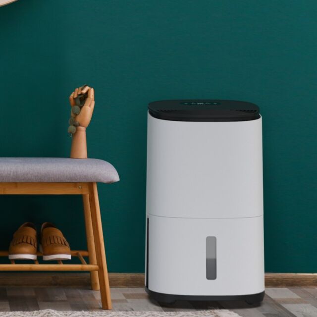 Meaco ARETEONE20L MeacoDry Arete One 20L Dehumidifier & Air Purifier - White and charcoal black