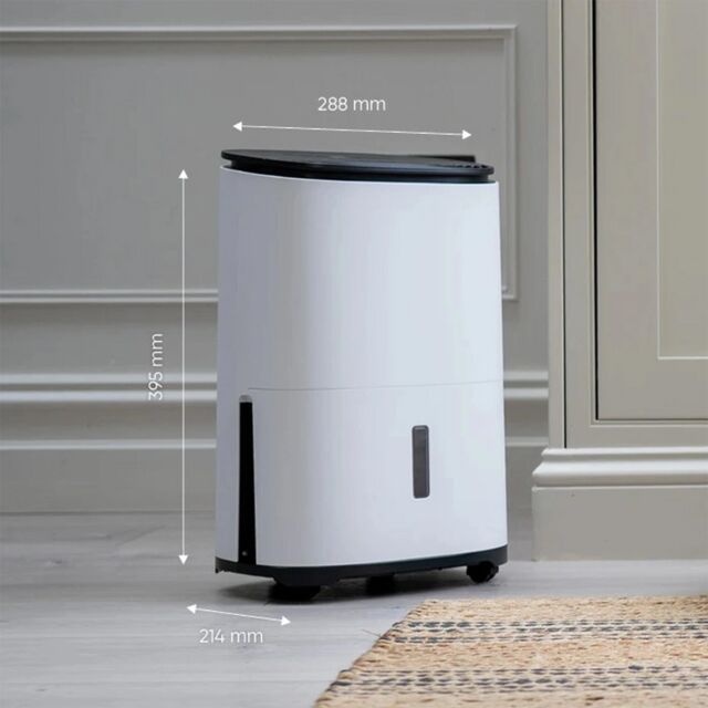 Meaco ARETEONE6L , 6L Compact Dehumidifier / Air Purifier - White And Charcoal Black