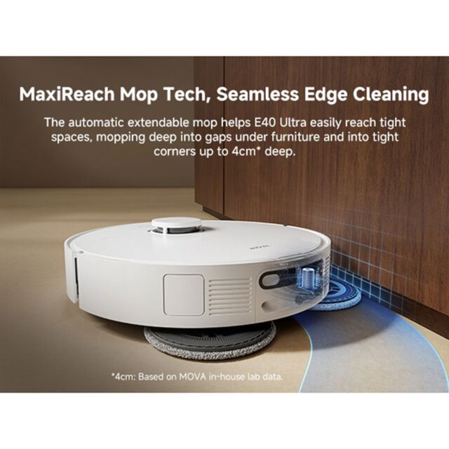 Mova RLE21SE E40 Ultra Robot Vacuum Cleaner - White