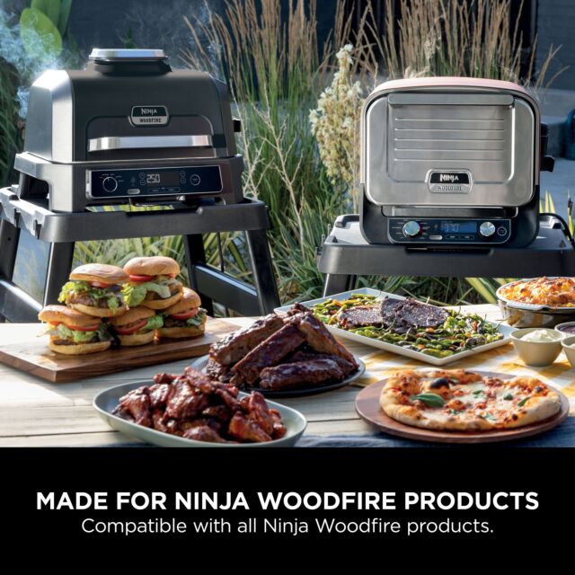 Ninja 4718J800EUUK Woodfire Universal Adjustable Stand & Side Table - Black
