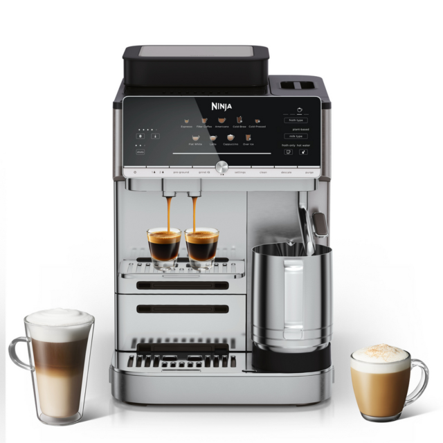 Ninja AE1001UK AutoBarista Coffee Machine Black/Stainless