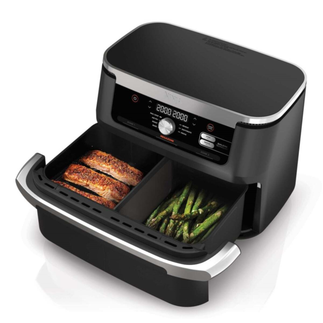 Ninja AF500UK Foodi FlexDrawer 10.4L Air Fryer, Black