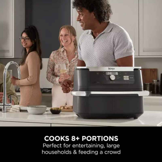 Ninja AF500UK Foodi FlexDrawer 10.4L Air Fryer, Black