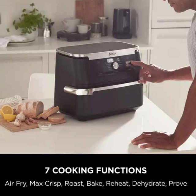 Ninja AF500UK Foodi FlexDrawer 10.4L Air Fryer, Black