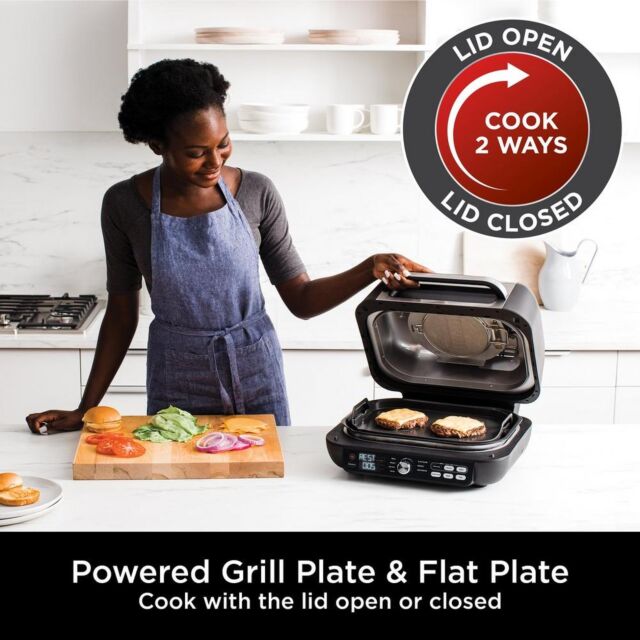 Ninja AG651UK Foodi® MAX Pro Health Grill & Flat Plate Air Fryer