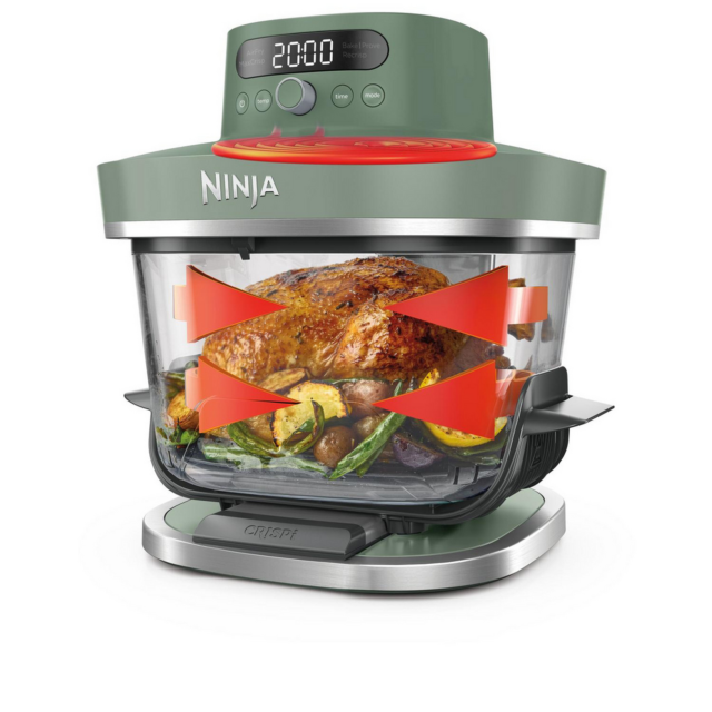 Ninja AS090UKGN CRISPi PRO 5-in-1 Glass Air Fryer Green
