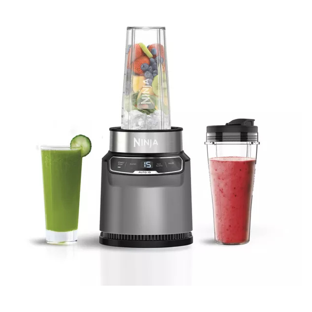 Ninja BN500UK 1000W Compact Motorised Blender Grey