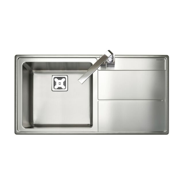 Rangemaster AR9851R/ Arlington Stainless Steel Inset Sink 1 Bowl Polished