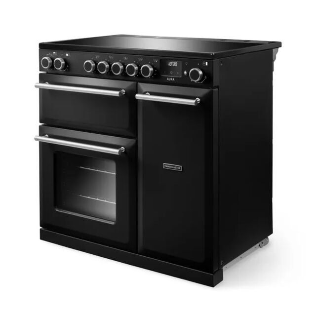Rangemaster AURA90EIP/19284 90cm Induction Range Cooker - Black - Onyx