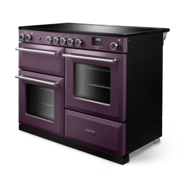Rangemaster AURO110EI/19322 110cm Induction Range Cooker - Plum with Onyx trim