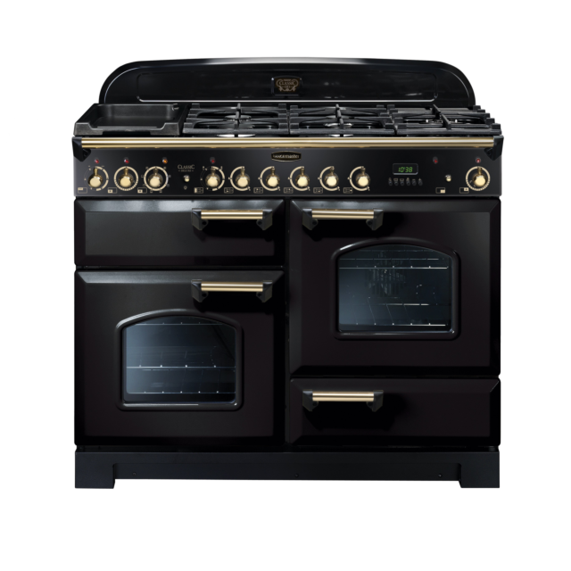 Rangemaster CDL110DFFBL/B CDL110DFFBL Classic Deluxe Dual Fuel Range Cooker