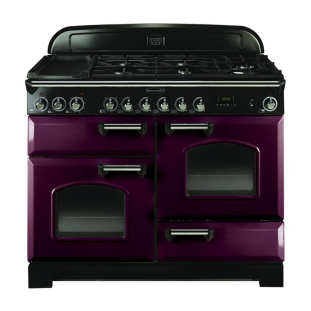 Rangemaster CDL110DFFCY/C CLASSIC DELUXE 110cm Dual Fuel Range Cooker Cranberry C