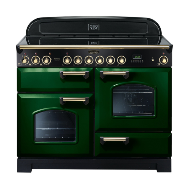 Rangemaster 114120 (CDL110ECRG/B) CLASSIC DELUXE 110cm Ceramic Range Cooker, Racing G/B