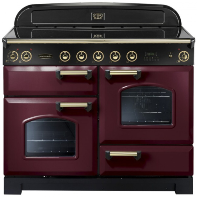 Rangemaster CDL110EICYB Classic Deluxe 110cm Induction Range Cooker,Cranberry/B