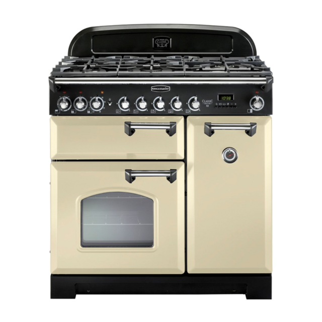 Rangemaster CDL90DFFCRC CLASSIC DELUXE 90cm Dual Fuel Cooker