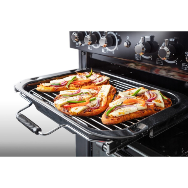RANGEMASTER CDL90ECBLC CLASSIC DELUXE 90cm Ceramic Cooker in Black