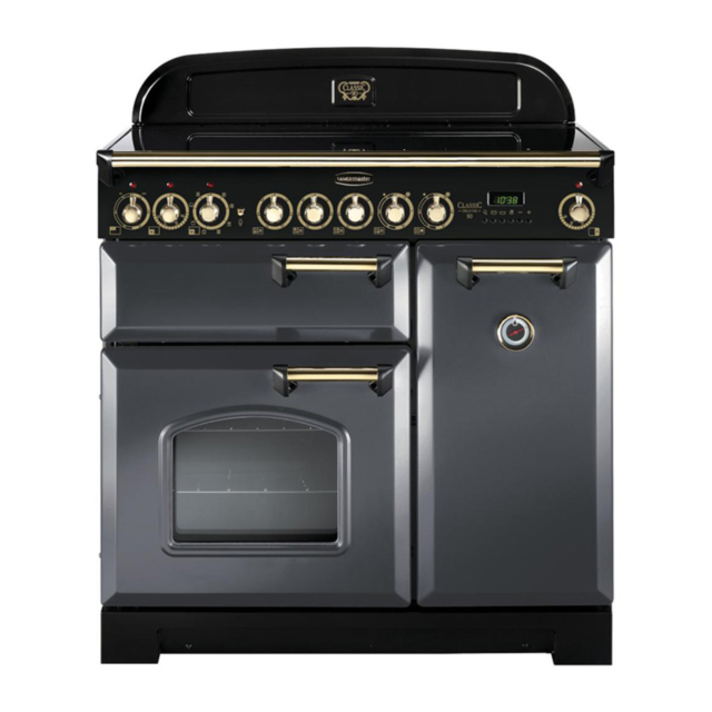 Rangemaster CDL90ECSL/B (124170) CLASSIC DELUXE 90cm Ceramic Range Cooker