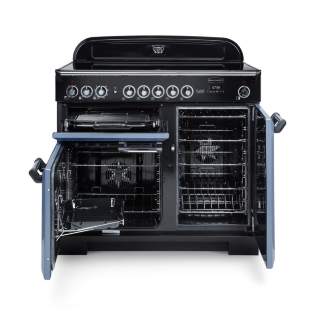 Rangemaster CDL90EICB/C CLASSIC DELUXE 90cm Induction Cooker, Charcoal Black