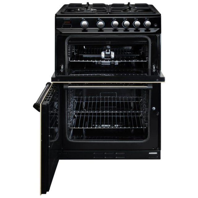 Rangemaster CLA60DFFCR/C Classic 60cm Dual Fuel Freestanding Cooker, Cream