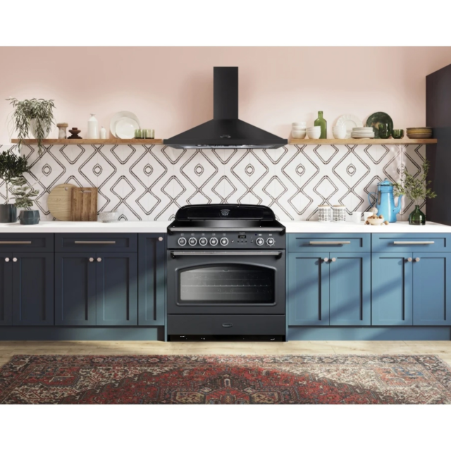 Rangemaster CLAS90FXEISL/C Classic FX 90cm Induction Cooker, Slate, Chrome