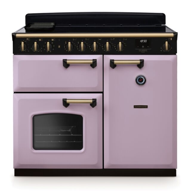 Rangemaster CLDL100EIPHTH/AB1 Classic Deluxe 100cm Induction Heather/Antique Brass