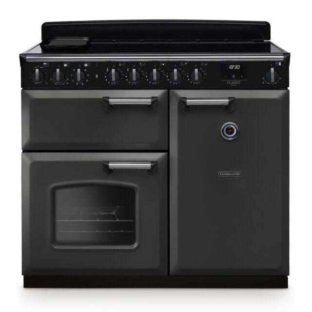 Rangemaster CLDL100EIPSLT/CM1 Classic Deluxe 100cm Induction Slate/Chrome