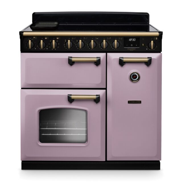 Rangemaster CLDL90EIPHTH/AB1 Classic Deluxe 90cm Induction Heather/Antique Brass