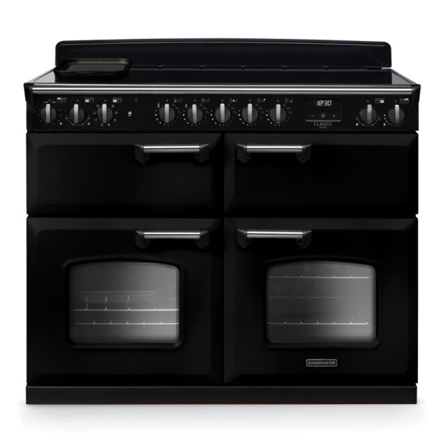 Rangemaster CLDLB110EIPGBL/CM1 Classic Deluxe 110cm BC Induction Black/Chrome