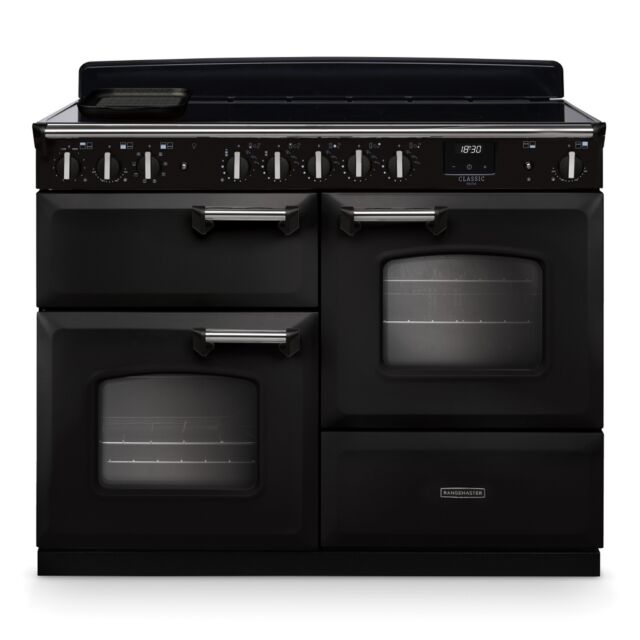 Rangemaster CLDLO110EIPGBL/CM1 Classic Deluxe 110cm OC Induction Black/Chrome