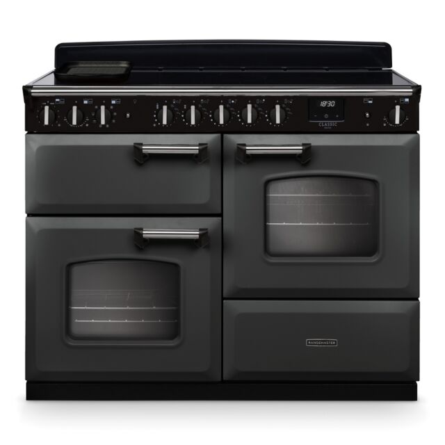 Rangemaster CLDLO110EIPSLT/CM1 Classic Deluxe 11cm OC Induction Slate/Chrome