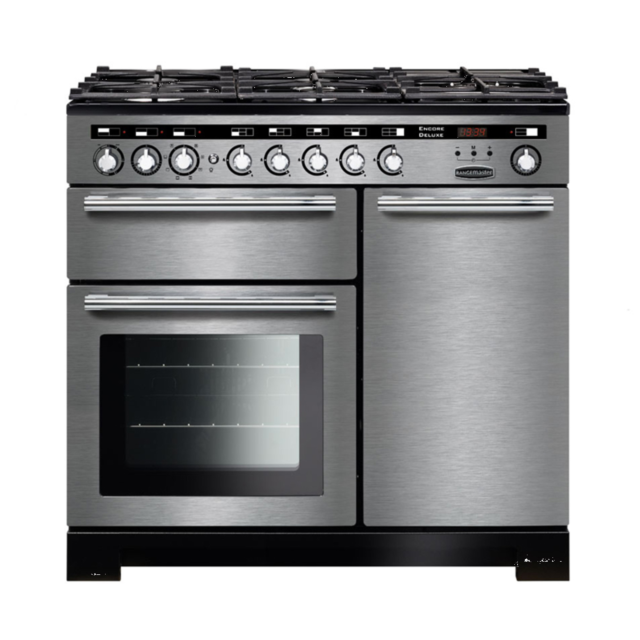 Rangemaster EDL100DFFSS/C (117250) Encore Deluxe 100cm DF Range Cooker, S Steel/Chrome