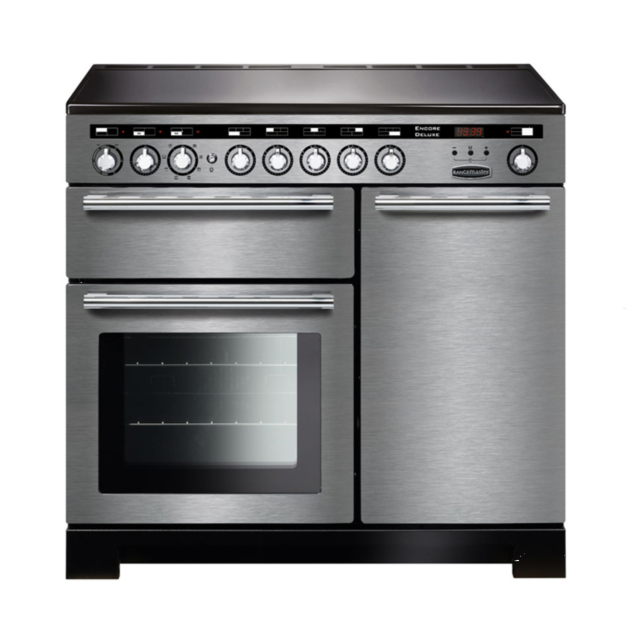 Rangemaster EDL100EISS/C (117370) Encore Deluxe 100cm IND Range Cooker, S Steel/Chrome