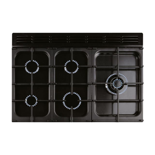 Rangemaster EDL90DFFSL/C (117190) Encore Deluxe 90cm DF Range Cooker, Slate/Chrome
