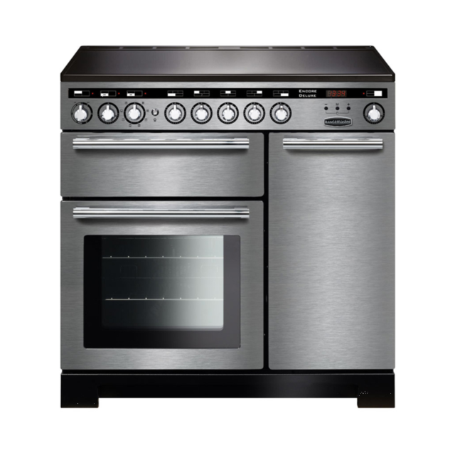 Rangemaster EDL90EISS/C (117330) Encore Deluxe 90cm Induction Range Cooker, SS/Chrome