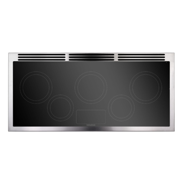 Rangemaster 100220 (ELS100EIRD) Elise 100cm Induction Range Cooker, Cherry Red/Chrome