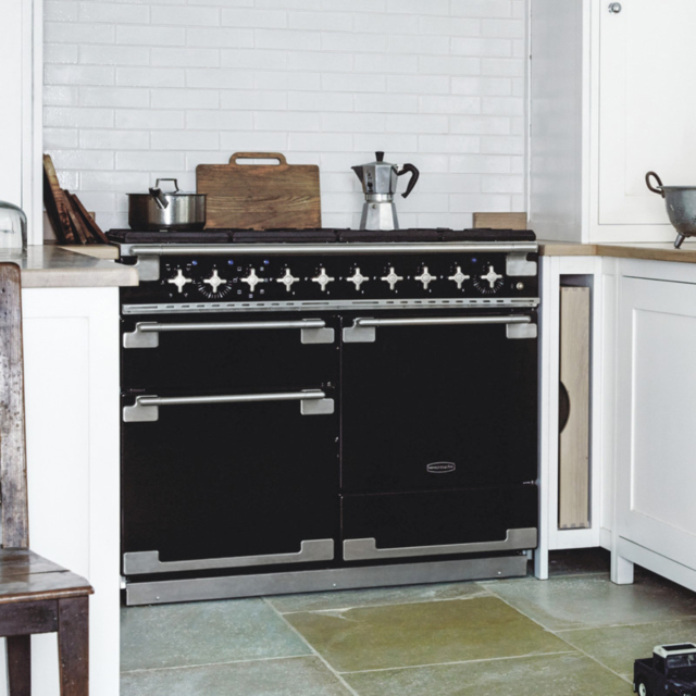 Rangemaster ELS110DFFCB/ Elise 110 Dual Fuel Cooker, Charcoal Black