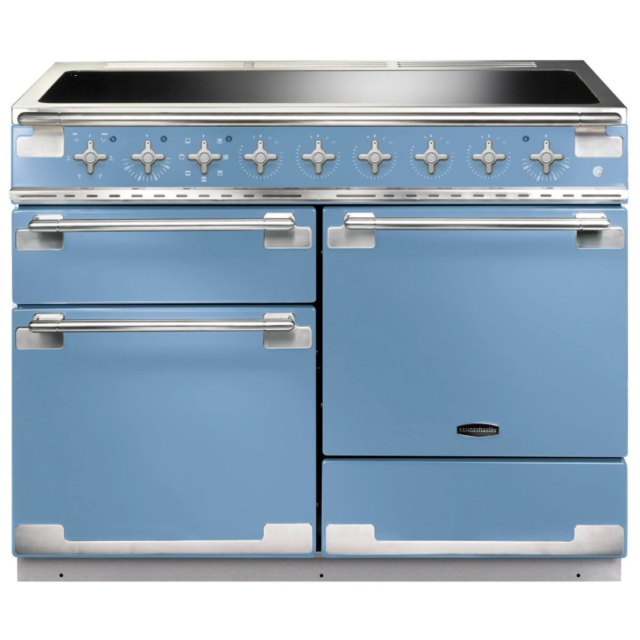 Rangemaster ELS110EICA Elise 110cm Induction Range Cooker, China Blue/Chrome