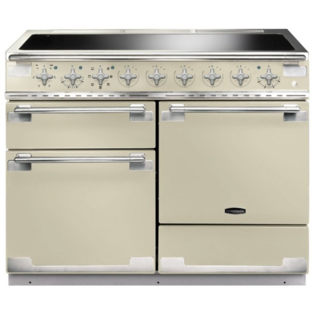 Rangemaster ELS110EICR Elise 110cm Induction Range Cooker, Cream/Chrome