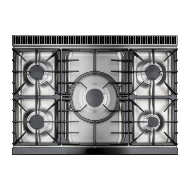 Rangemaster ELS90DFFSB/ Elise 90 Dual Fuel Cooker, Stone Blue