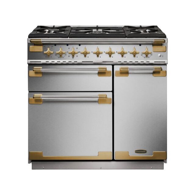 Rangemaster ELS90DFFSS/AB ELISE 90cm Dual Fuel Range Cooker, Stainless Steel