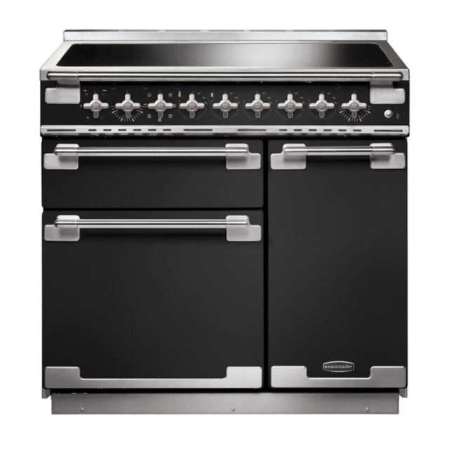 Rangemaster ELS90EICB/ Elise 90 Induction Cooker, Charcoal Black