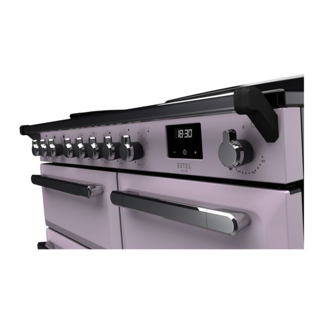Rangemaster ESDL100EIPHTH/CM1 Estel Deluxe 100cm Induction Range Cooker, Heather/Chrome