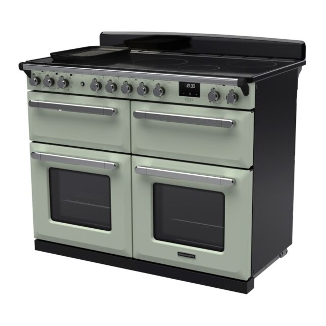Rangemaster ESDLB110EIPMNT/CM1 Estel Deluxe 110cm BC Induction Range Cooker, Mint/Chrome