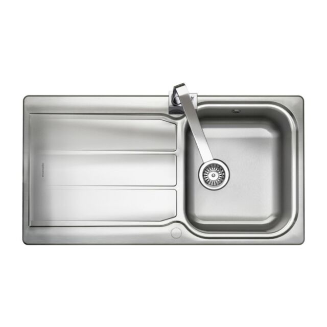 Rangemaster GL9501/ Glendale Stainless Steel Inset Sink 1 Bowl Polished