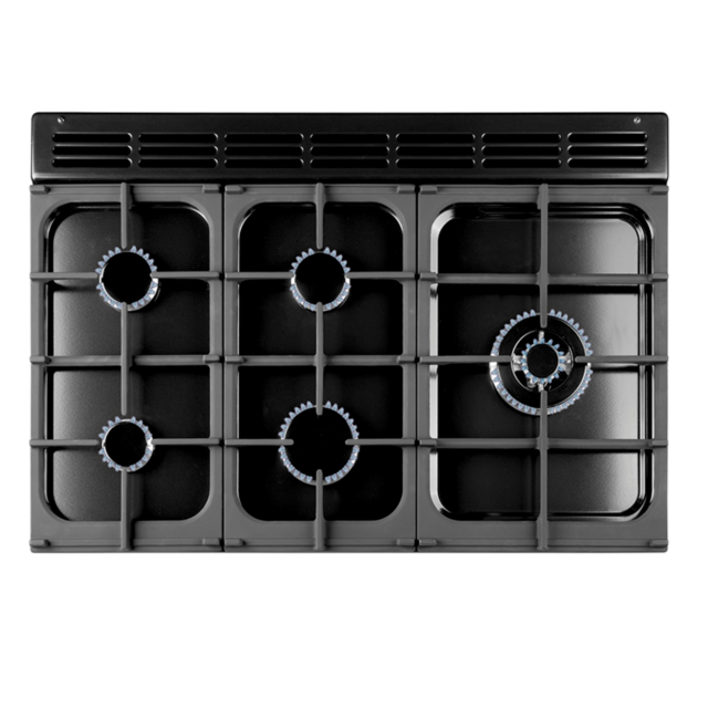 Rangemaster KCH100DFFCRC KITCHENER 100cm Dual Fuel Range Cooker, Cream